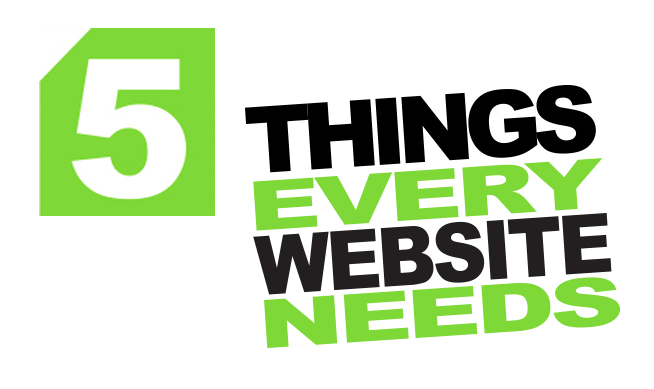 5 Website Essentials